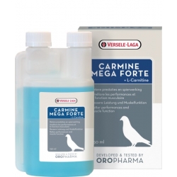 Versele Laga Oropharma Carmine Mega Forte 250ml - karnityna + aminokwasy + witaminy dla gołębi